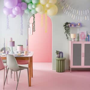 Pastel party versieringen