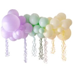 Ballonslinger - pastel regenboog - 45 ballonnen