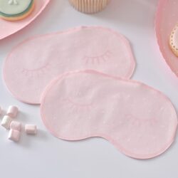 Pamper party roze servetten oogmasker - 16 stuks