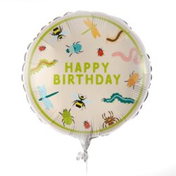 Folieballon happy birthday bug party - 45 cm Folieballon happy birthday bug party - 45 cm
