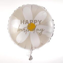 Folieballon happy birthday Daisy's - 45 cm