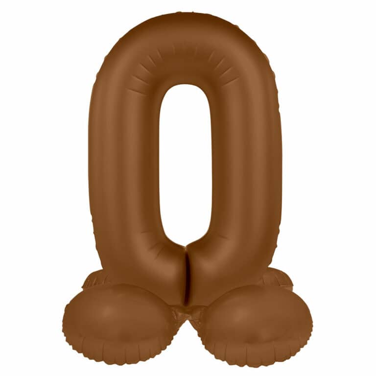 Staande cijfers lucht chocolate brown