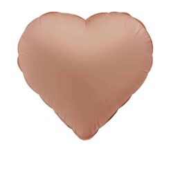 Folieballon Hart Vintage Rose - 45 cm
