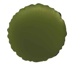 Folieballon Rond Olive green - 45 cm