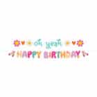 Letterslinger happy birthday boho girlz - 1,5 meter (sandra)