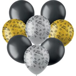 Shining glam ballonnen happy birthday - 8 stuks
