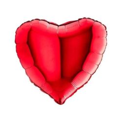 Folieballon Hartvormig Rood - 56 cm