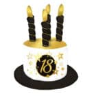 Taarthoed 18 jaar met sterren