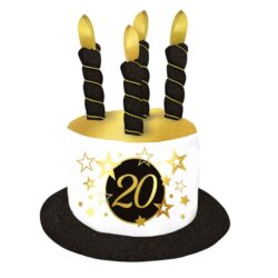 Taarthoed 20 jaar met sterren