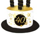 Taarthoed 40 jaar met sterren