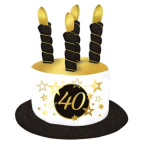 Taarthoed 40 jaar met sterren