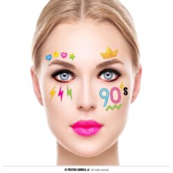 Plakdiamantjes 90's jewel face