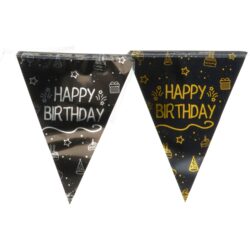 Vlaggenlijn shining glam happy birthday - 4 m