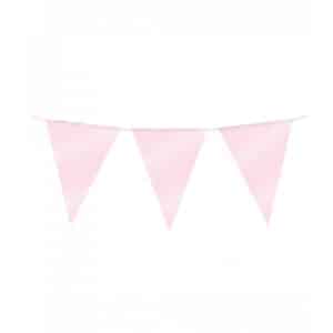 Folie vlaggenlijn baby roze - 10 meter