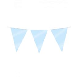 Folie vlaggenlijn baby blauw - 10 meter
