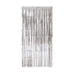 Zilveren deurgordijn  - 1 x 2 meter
