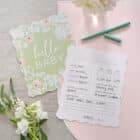 Advies en voorspellingskaarten babyshower - 10 stuks