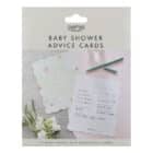 Advies en voorspellingskaarten babyshower - 10 stuks