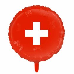 Folieballon Zwitserland - 45 cm