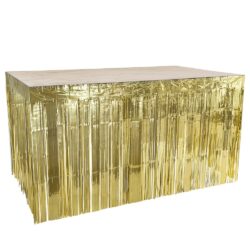 Tafelrok metallic goud - 300 x 74 cm