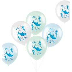 Ballonnen Pastel Under The Sea Meerkleurig 33cm - 6 stuks Ballonnen Pastel Under The Sea Meerkleurig 33cm - 6 stuks