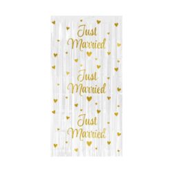 Deurgordijn "Just Married" - 1 x 2 meter