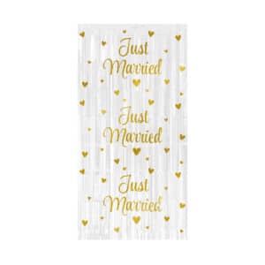 Deurgordijn "Just Married" - 1 x 2 meter