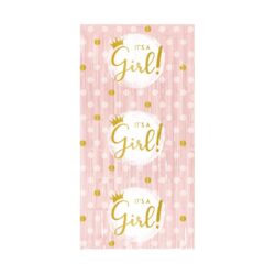 Deurgordijn "It's a girl" - 1 x 2 meter