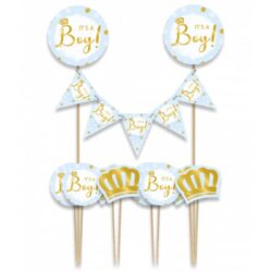 Taartdecoratie set "It's a boy" - 9 stuks