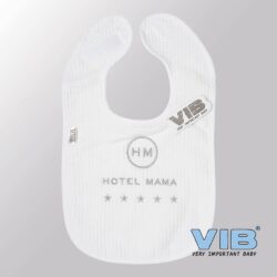 Slabbetje Luxe velours - Hotel Mama 5 sterren (Wit)