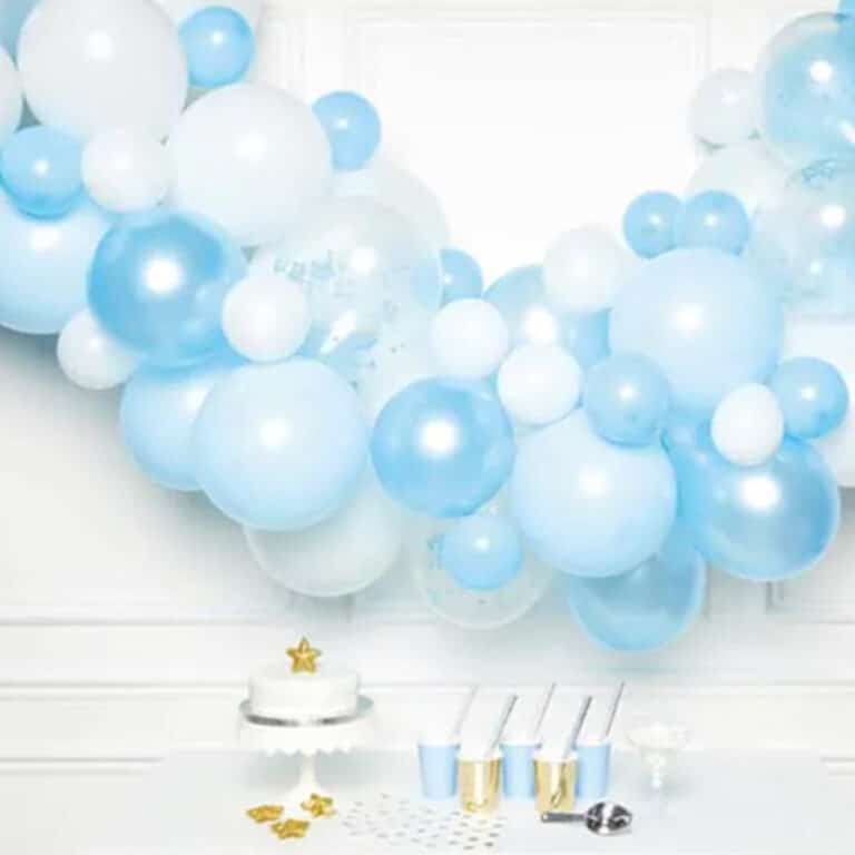 Ballonnenboog blauw wit