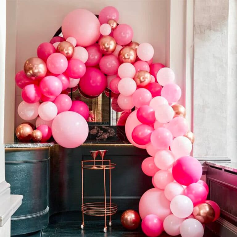 Ballonnenboog roze