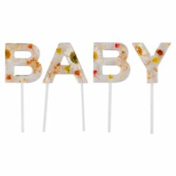 Cupcake topper baby bloemen