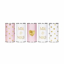 Blikjes mr & mrs - 5 stuks Blikjes mr & mrs - 5 stuks