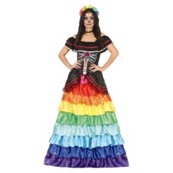Dames jurk Catrina regenboog