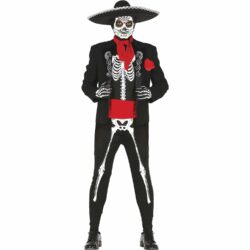 Heren kostuum Mexican skeleton