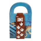 T-Rex Party cadeau zakjes - 4 stuks - 15,5 x 13 x 8 cm