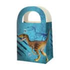 T-Rex Party cadeau zakjes - 4 stuks - 15,5 x 13 x 8 cm
