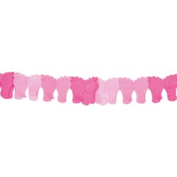 Roze baby voetjes slinger (6 meter)