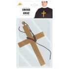 Ketting priesterkruis goudkleurig - 23 cm