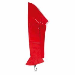 Rode schoencover laars - 60 cm