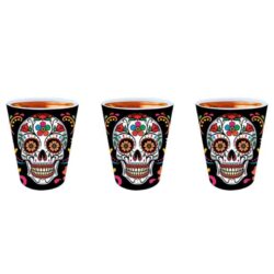Shotglaasjes Catrina 6 x 5 cm - 3 stuks