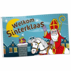 Sinterklaas polyester vlag  (150 x 90 cm)