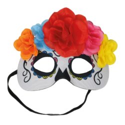 Masker 'la Catrina' met bloemen