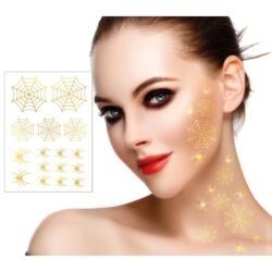 Gouden Halloween tattoos - 2 sheets