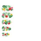 Tropical Hawaii nagels met lijm (10 stuks)