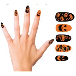 Pumpkin nagels met lijm (10 stuks)