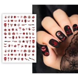 Nagelstickers bloed - 1 sheet - 10 x 7 cm