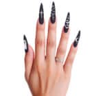 Vampire lange nagels met lijm (10 stuks)