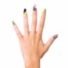 80's nagels met lijm (10 stuks)
